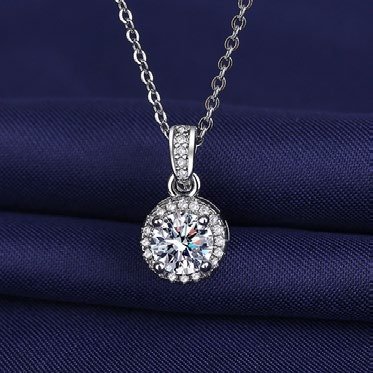 Zircon Stone Pendant Round
